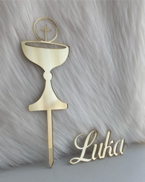 Topper set kalež i ime bočno